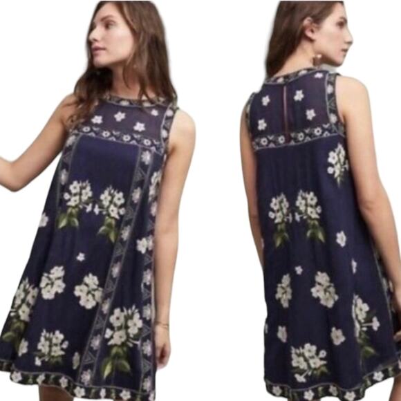 Anthropologie Maeve Rosa Embroidered Swing
Dress Size 0 - Picture 8 of 8